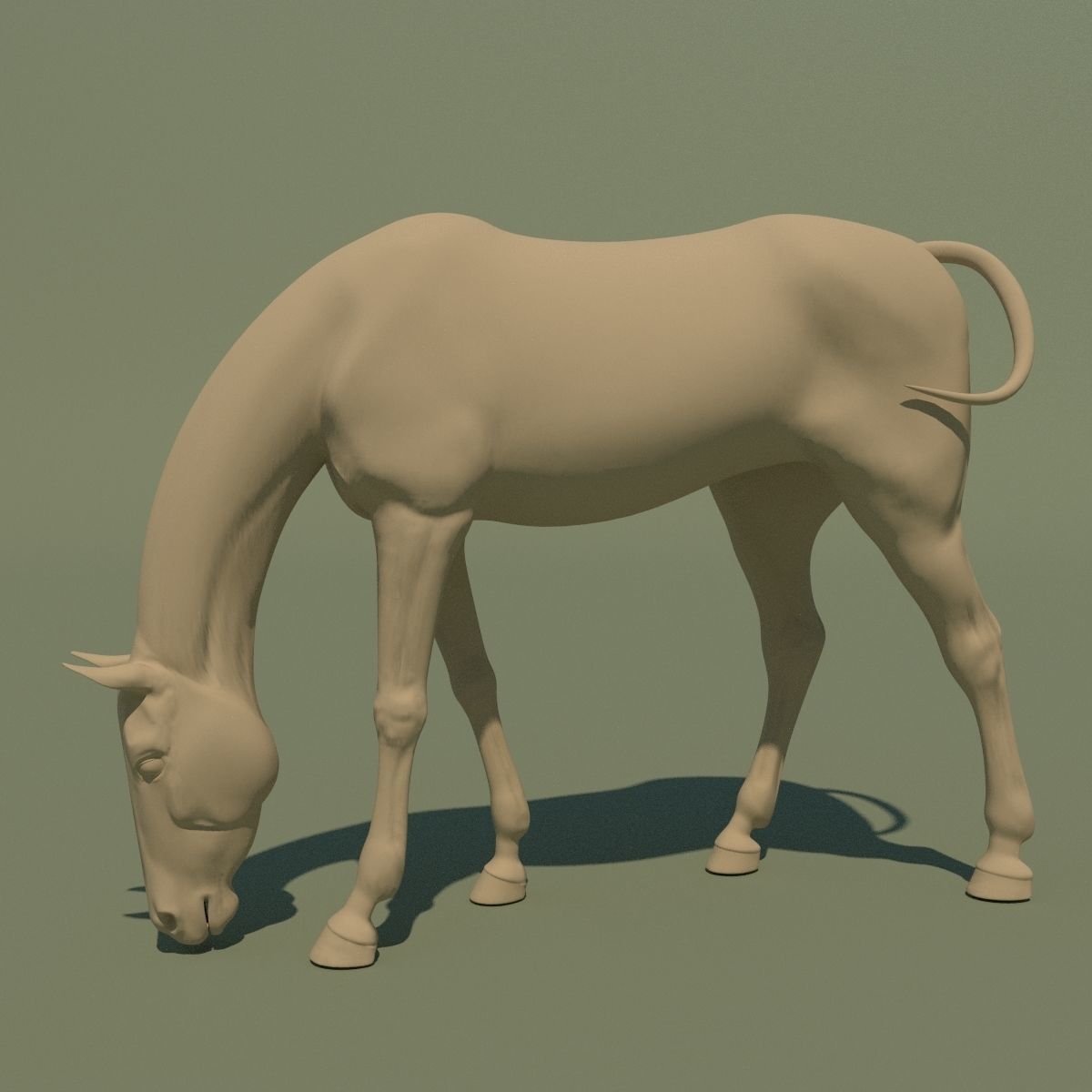 Animated Horse 10 colours 3D model_1