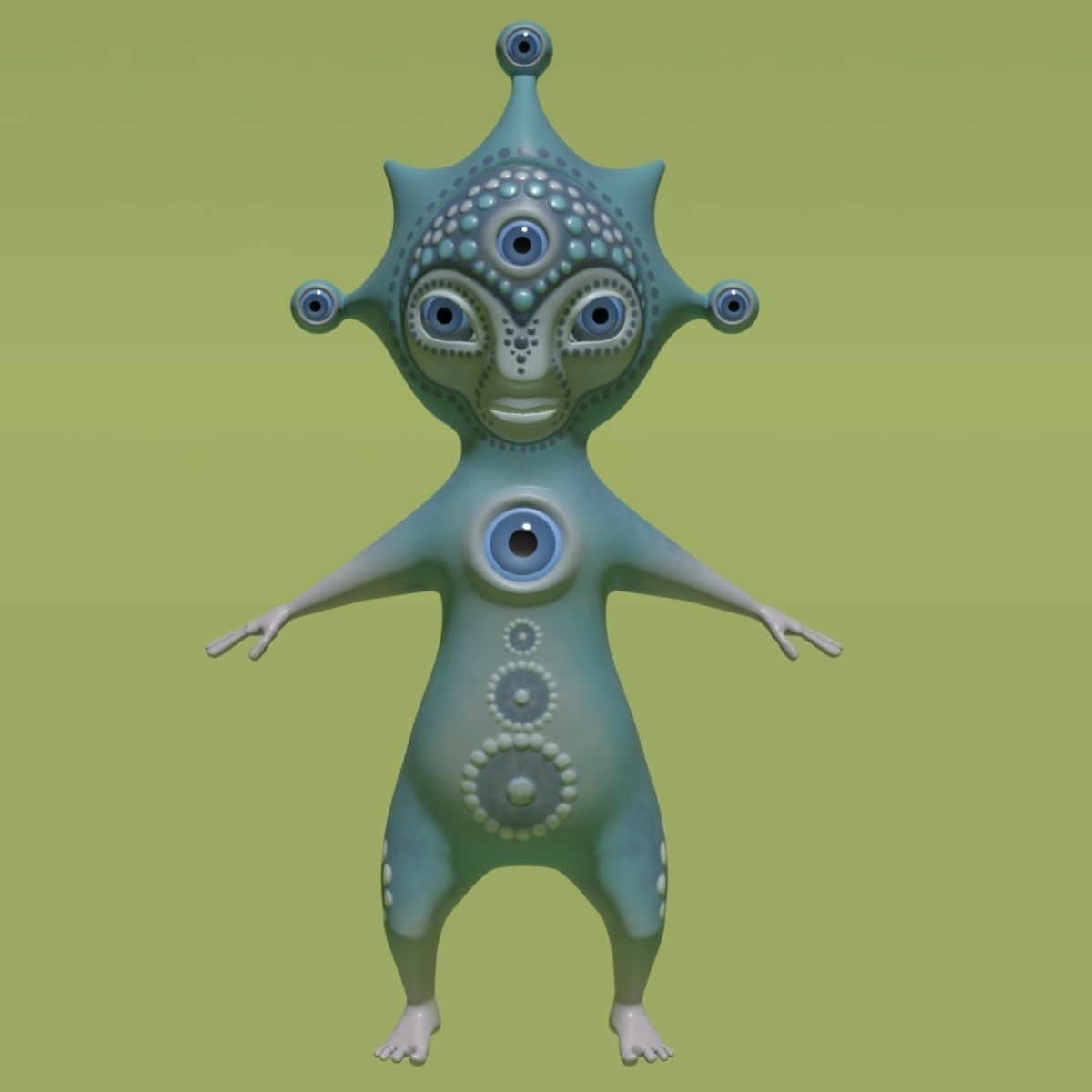 Mystical Monsters Collection 3D model_34