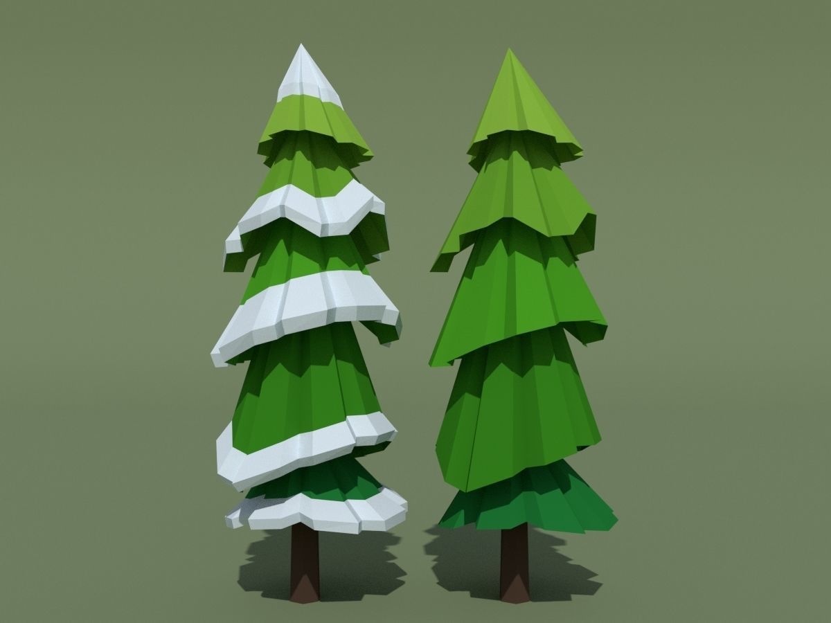 LowPoly Forest Pack Low-poly 3D model_53