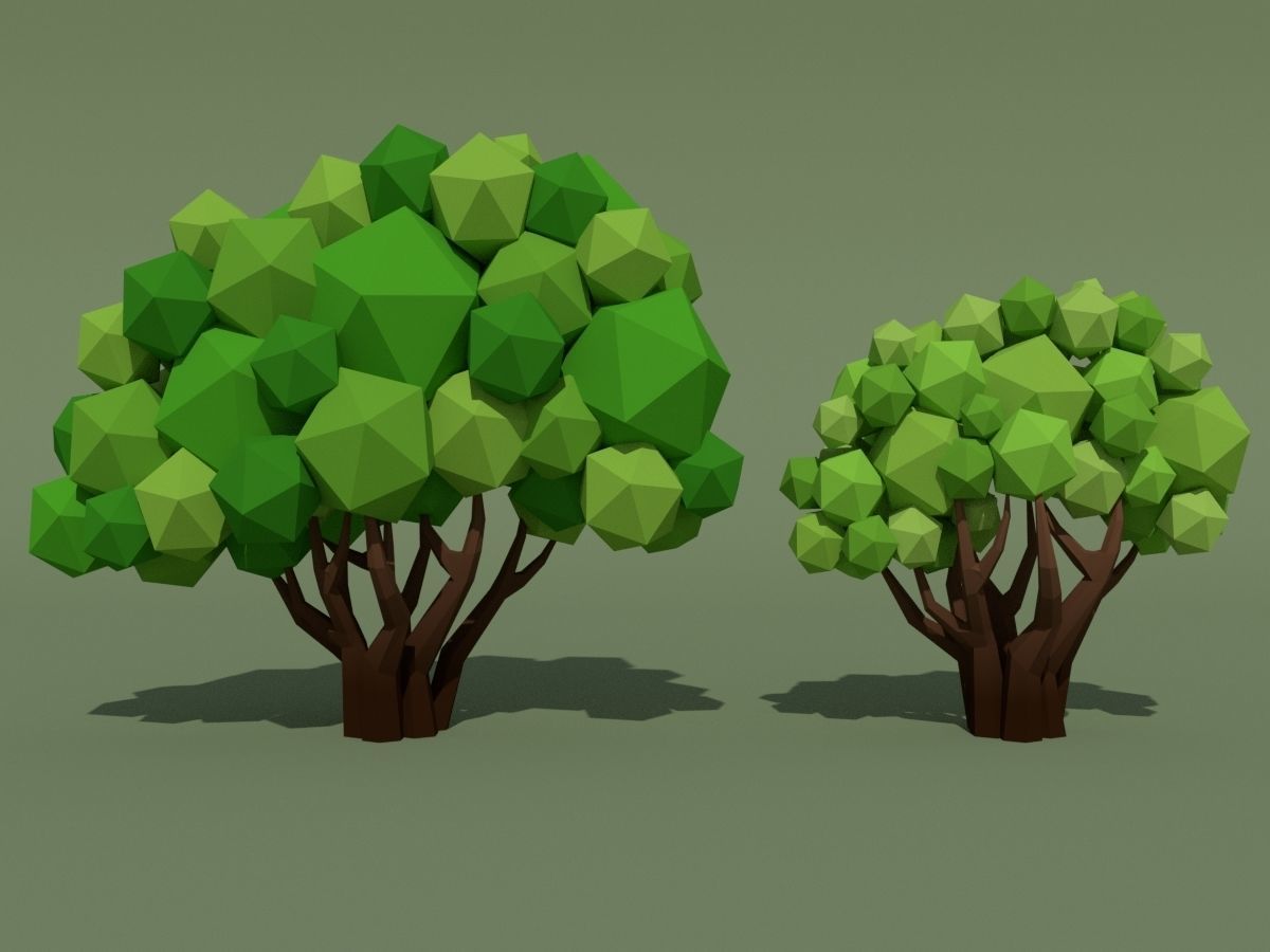 LowPoly Forest Pack Low-poly 3D model_47