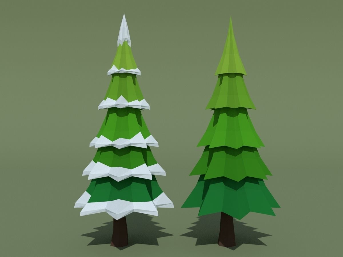 LowPoly Forest Pack Low-poly 3D model_49