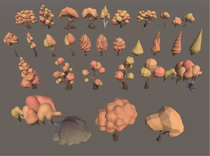 LowPoly Forest Pack Low-poly 3D model_63