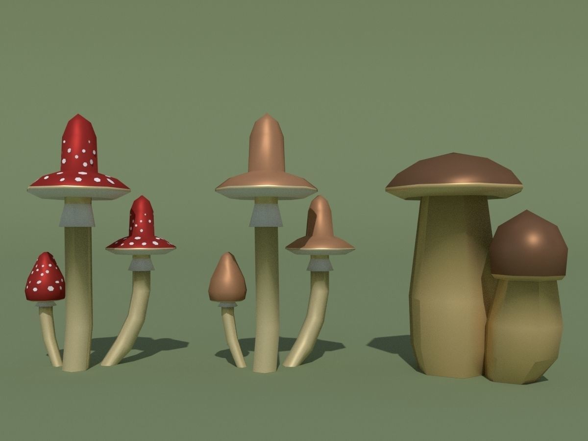 LowPoly Forest Pack Low-poly 3D model_57