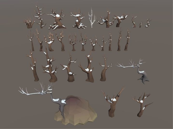 LowPoly Forest Pack Low-poly 3D model_64