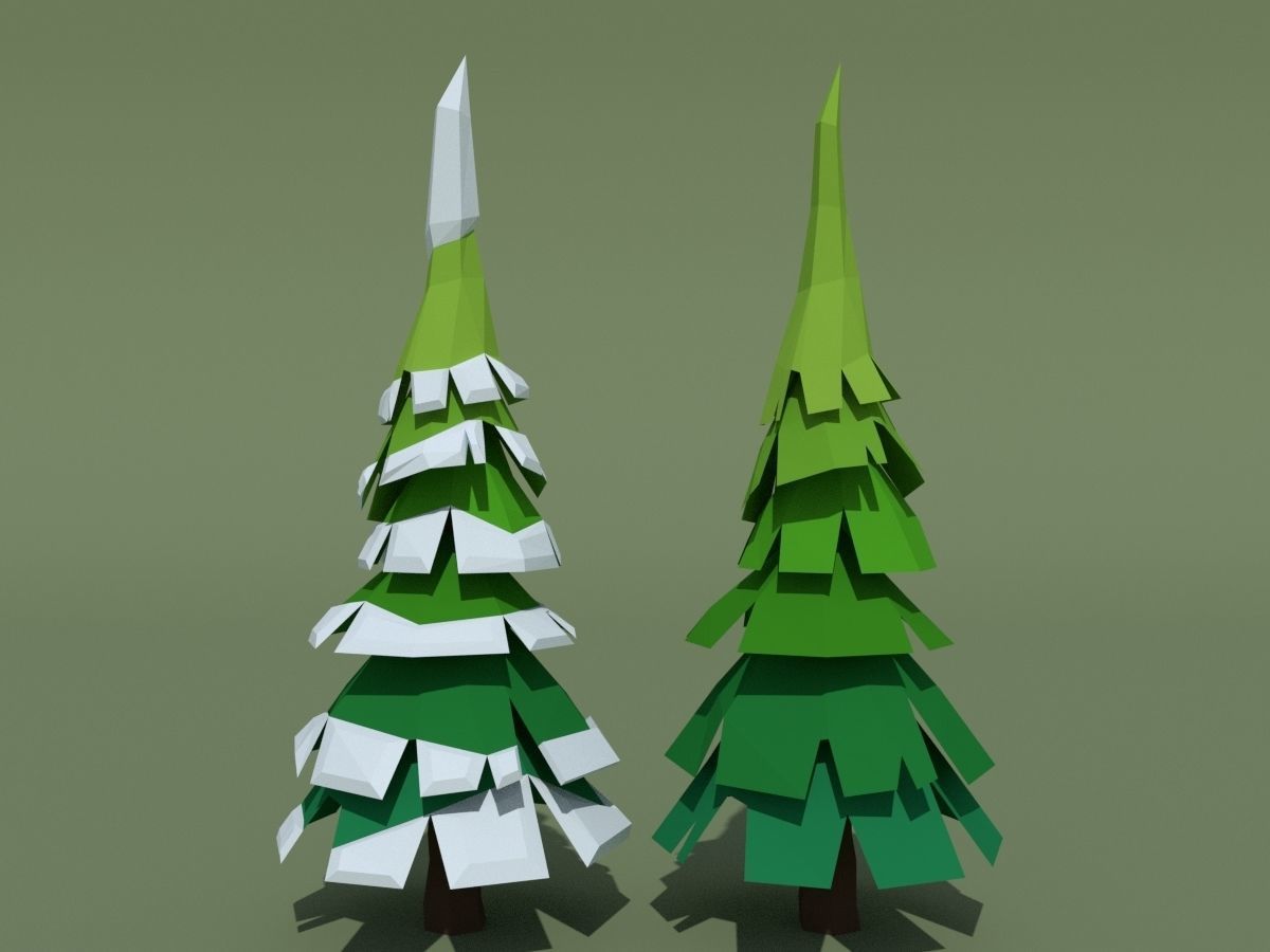 LowPoly Forest Pack Low-poly 3D model_54