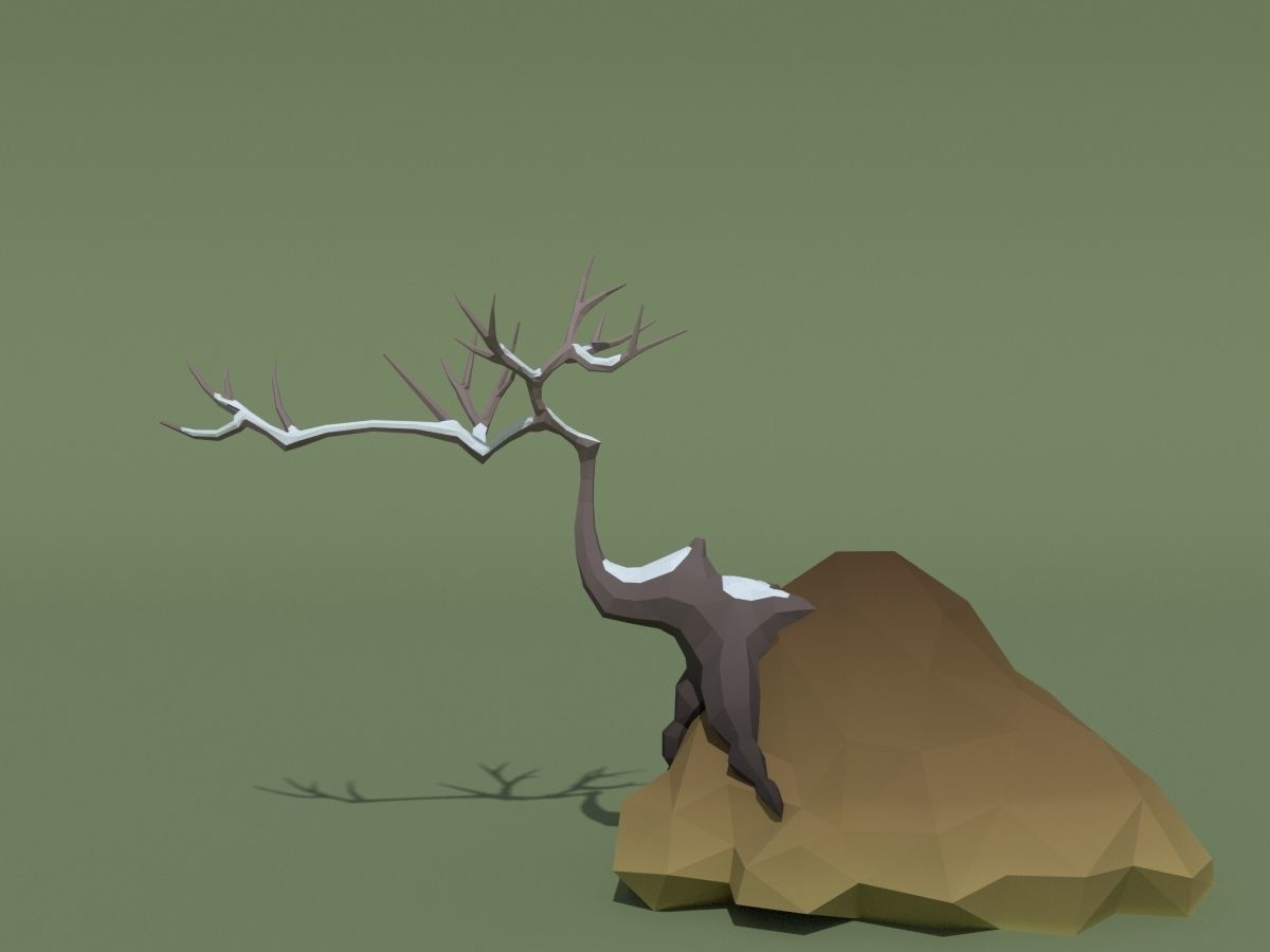 LowPoly Forest Pack Low-poly 3D model_43
