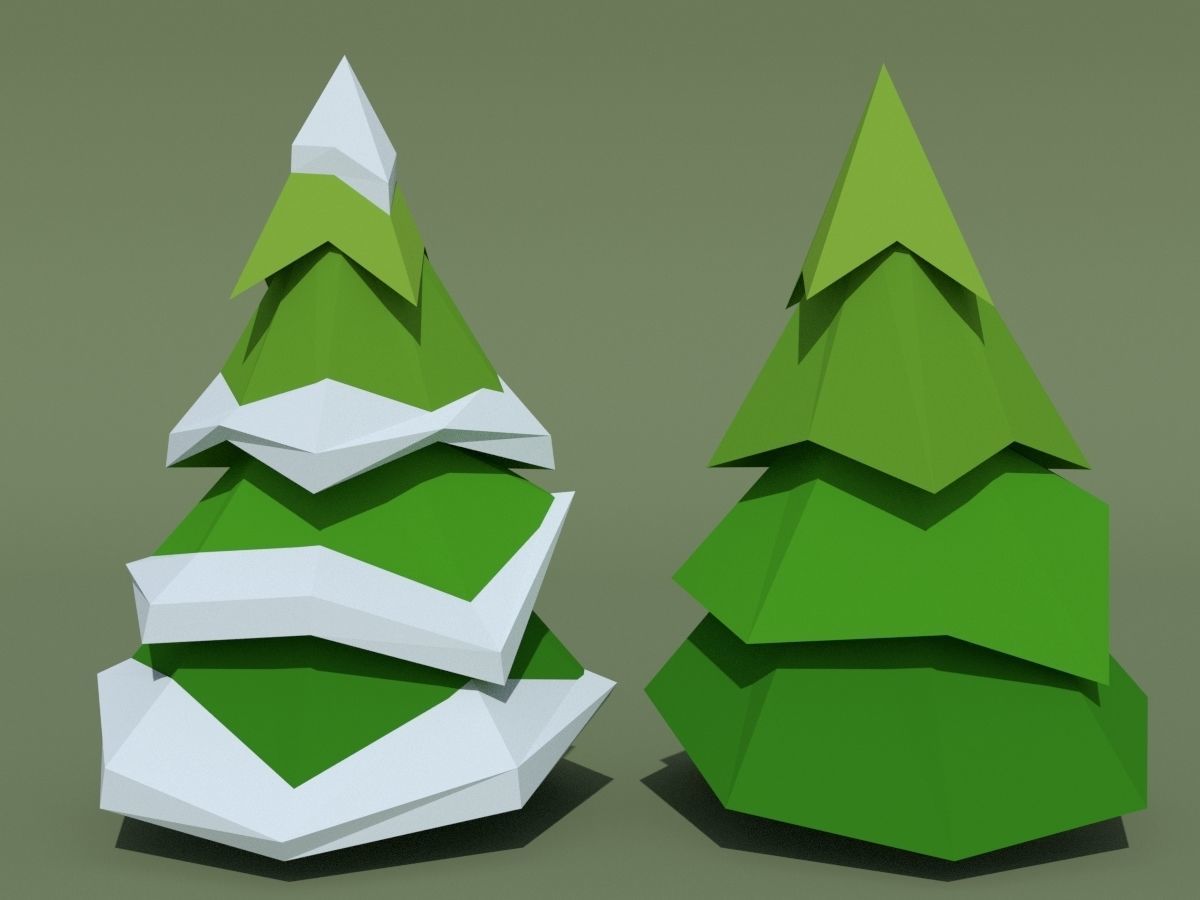 LowPoly Forest Pack Low-poly 3D model_51