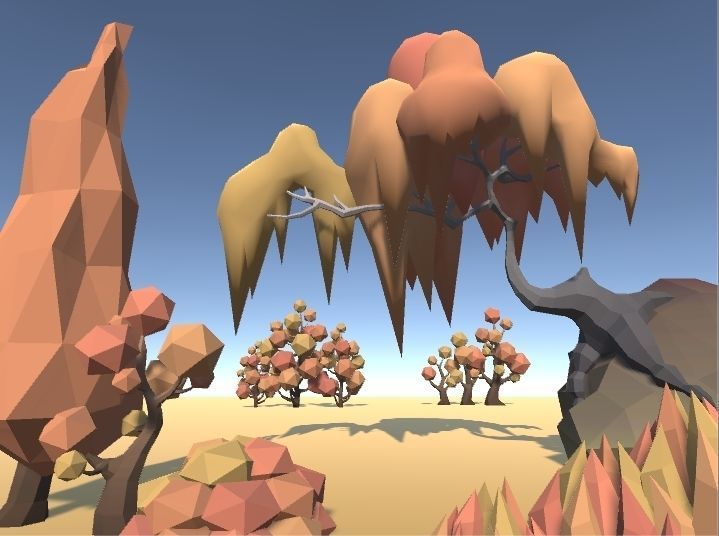 LowPoly Forest Pack Low-poly 3D model_3