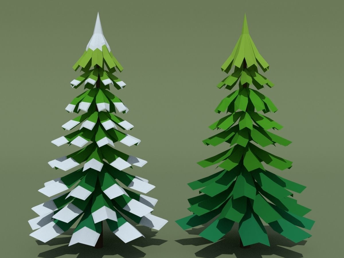 LowPoly Forest Pack Low-poly 3D model_41
