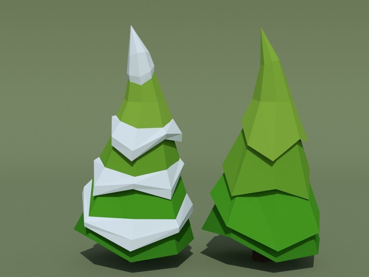 LowPoly Forest Pack Low-poly 3D model_48