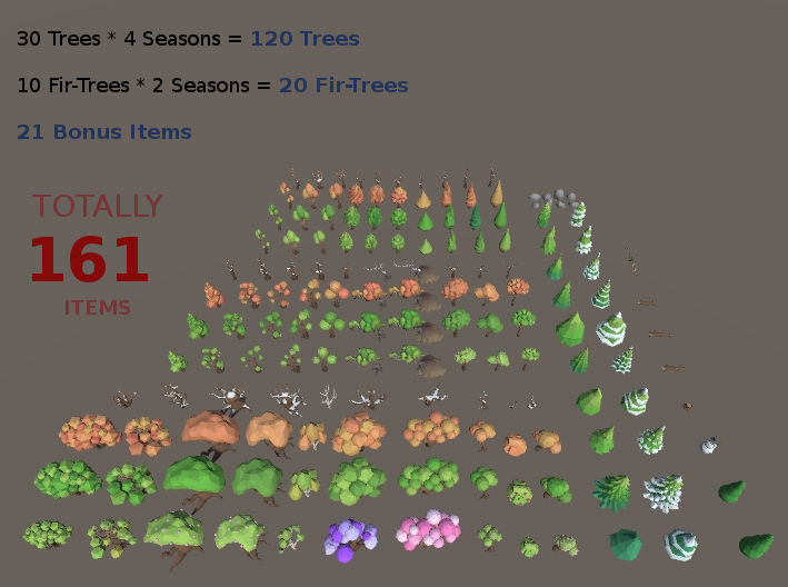 LowPoly Forest Pack Low-poly 3D model_66