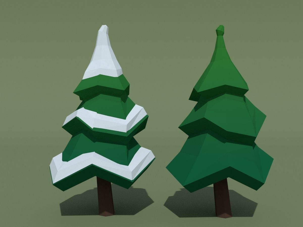 LowPoly Forest Pack Low-poly 3D model_32