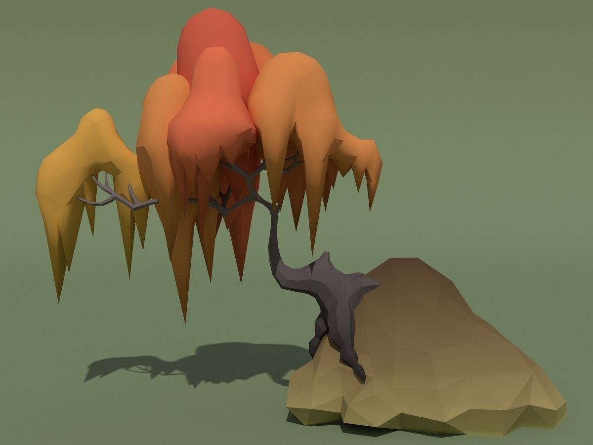 LowPoly Forest Pack Low-poly 3D model_44