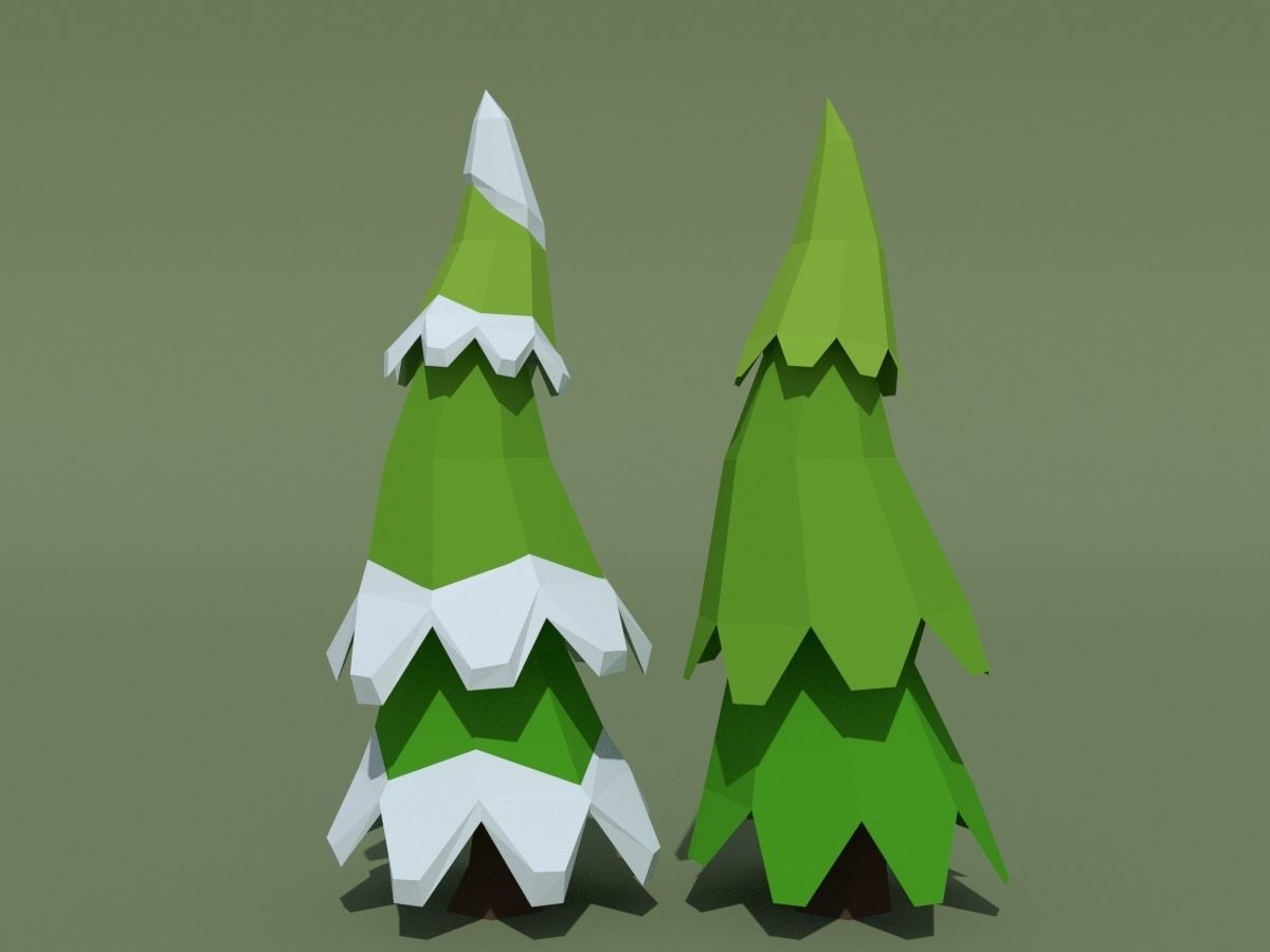 LowPoly Forest Pack Low-poly 3D model_52