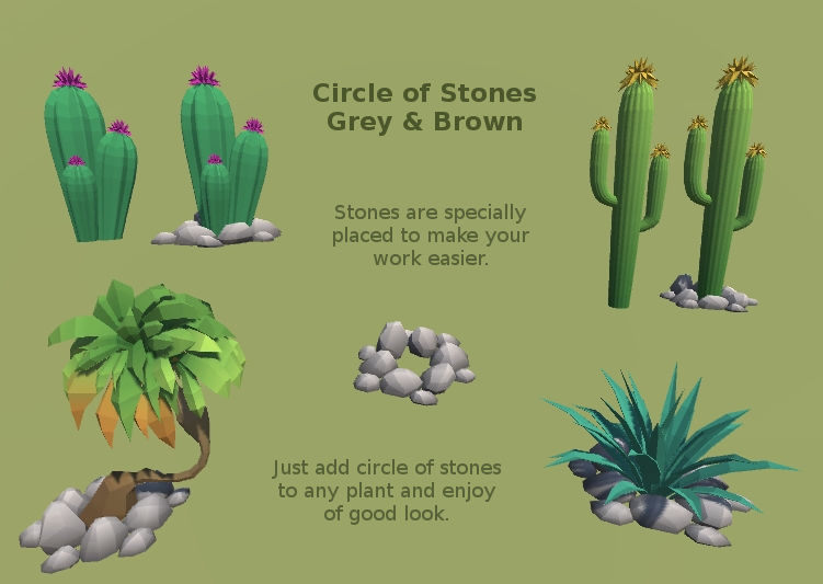 LowPoly Desert Pack Low-poly 3D model_5