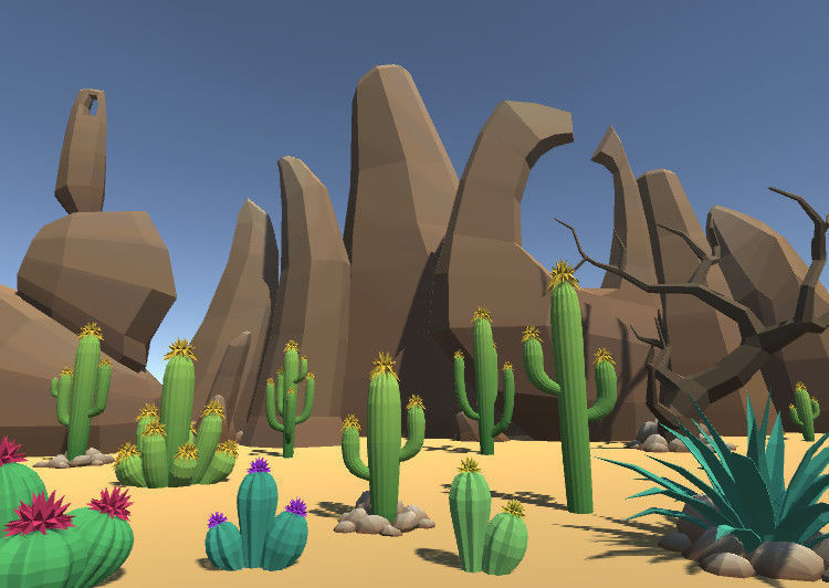 LowPoly Desert Pack Low-poly 3D model_3