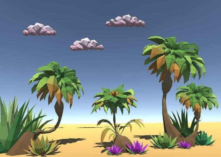 LowPoly Desert Pack Low-poly 3D model_2