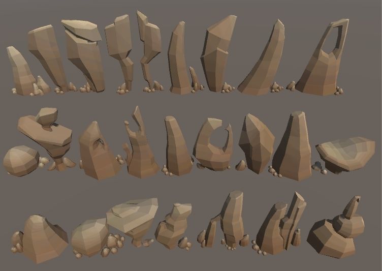 LowPoly Desert Pack Low-poly 3D model_10
