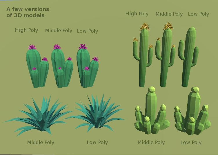 LowPoly Desert Pack Low-poly 3D model_4