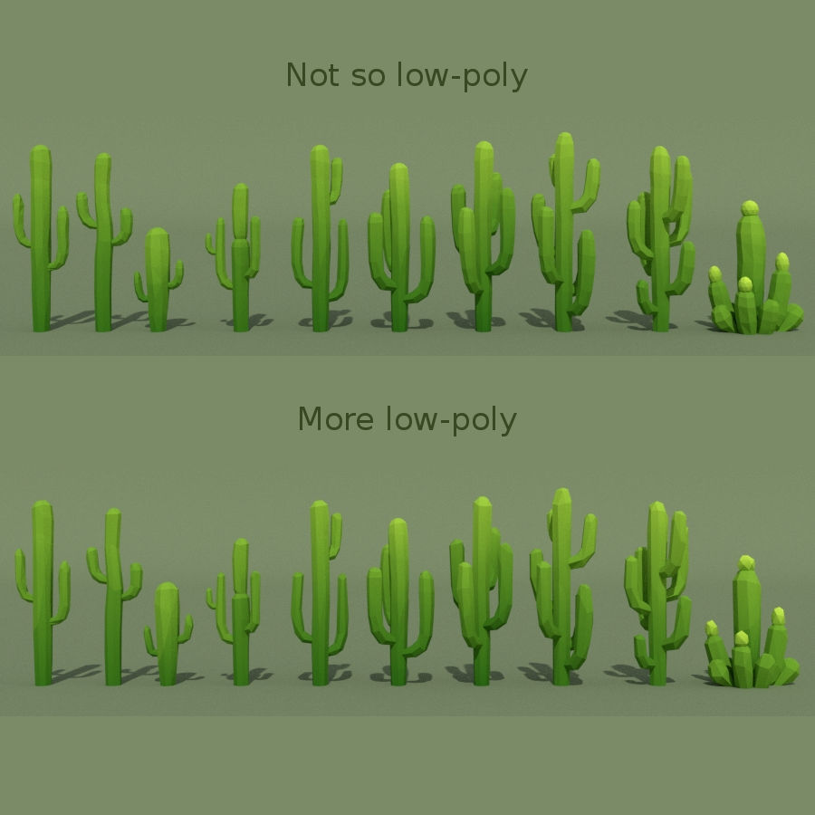 LowPoly Desert Pack Low-poly 3D model_28