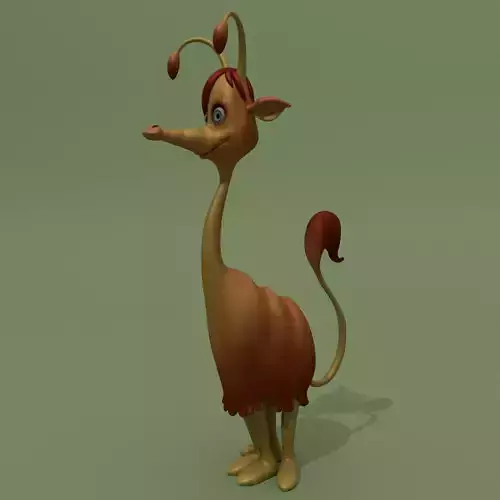 Cartoon Alien Lama Jessica