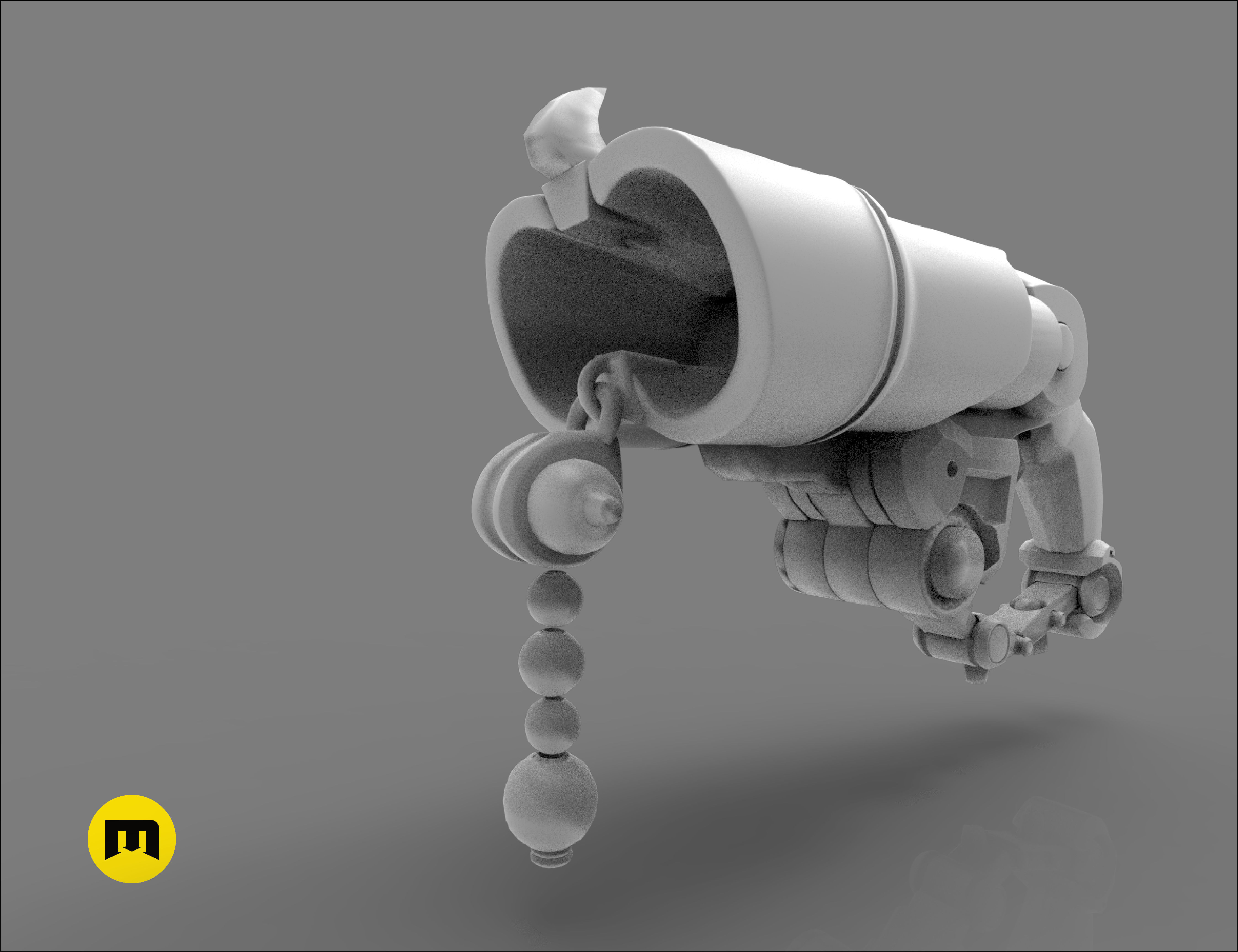 Overwatch Roadhog Gun Bajie 3D print model_28