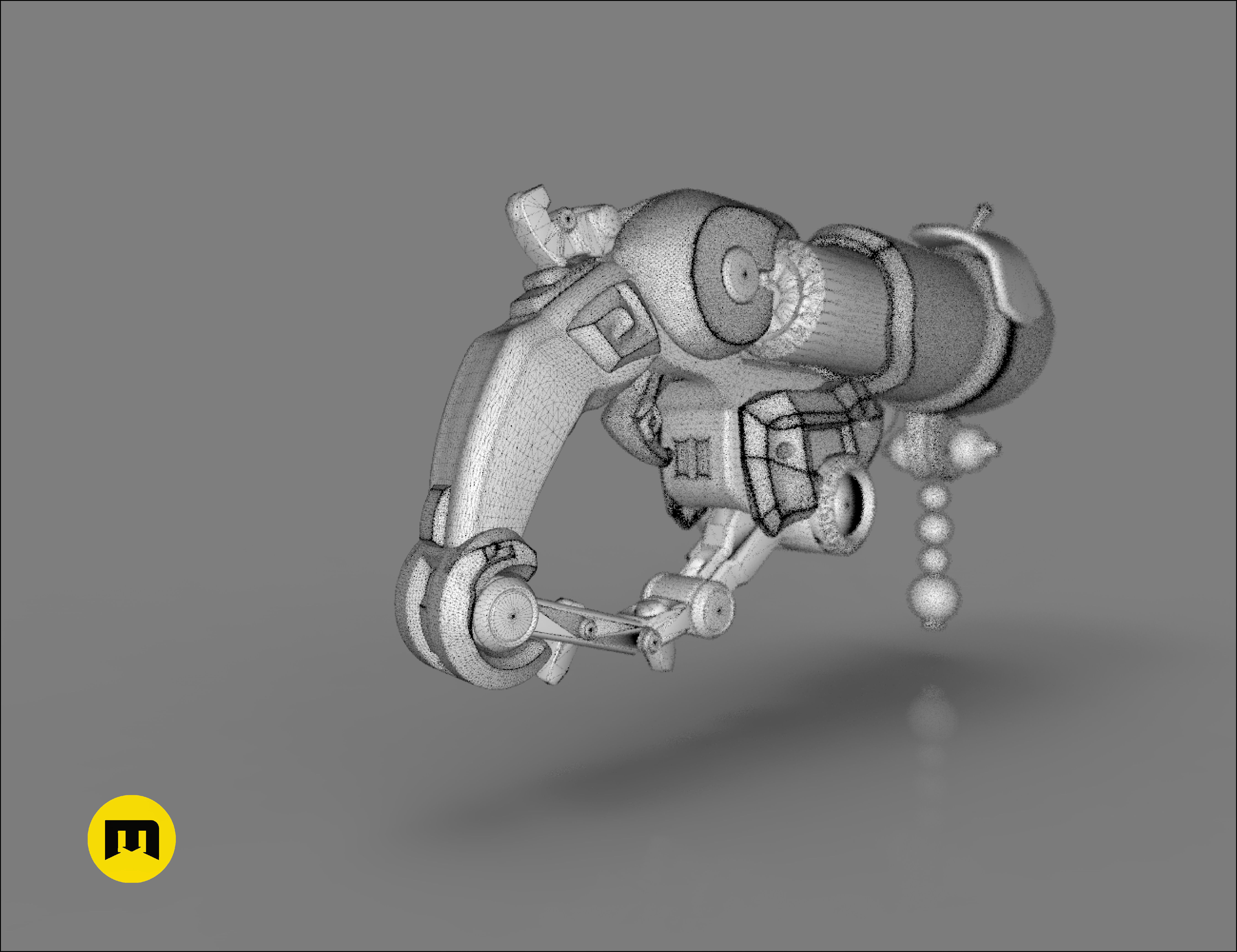 Overwatch Roadhog Gun Bajie 3D print model_20