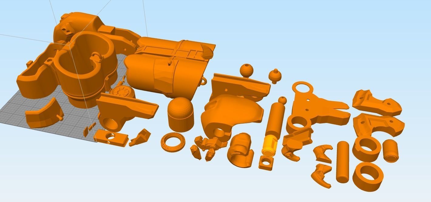 Overwatch Roadhog Gun Bajie 3D print model_16