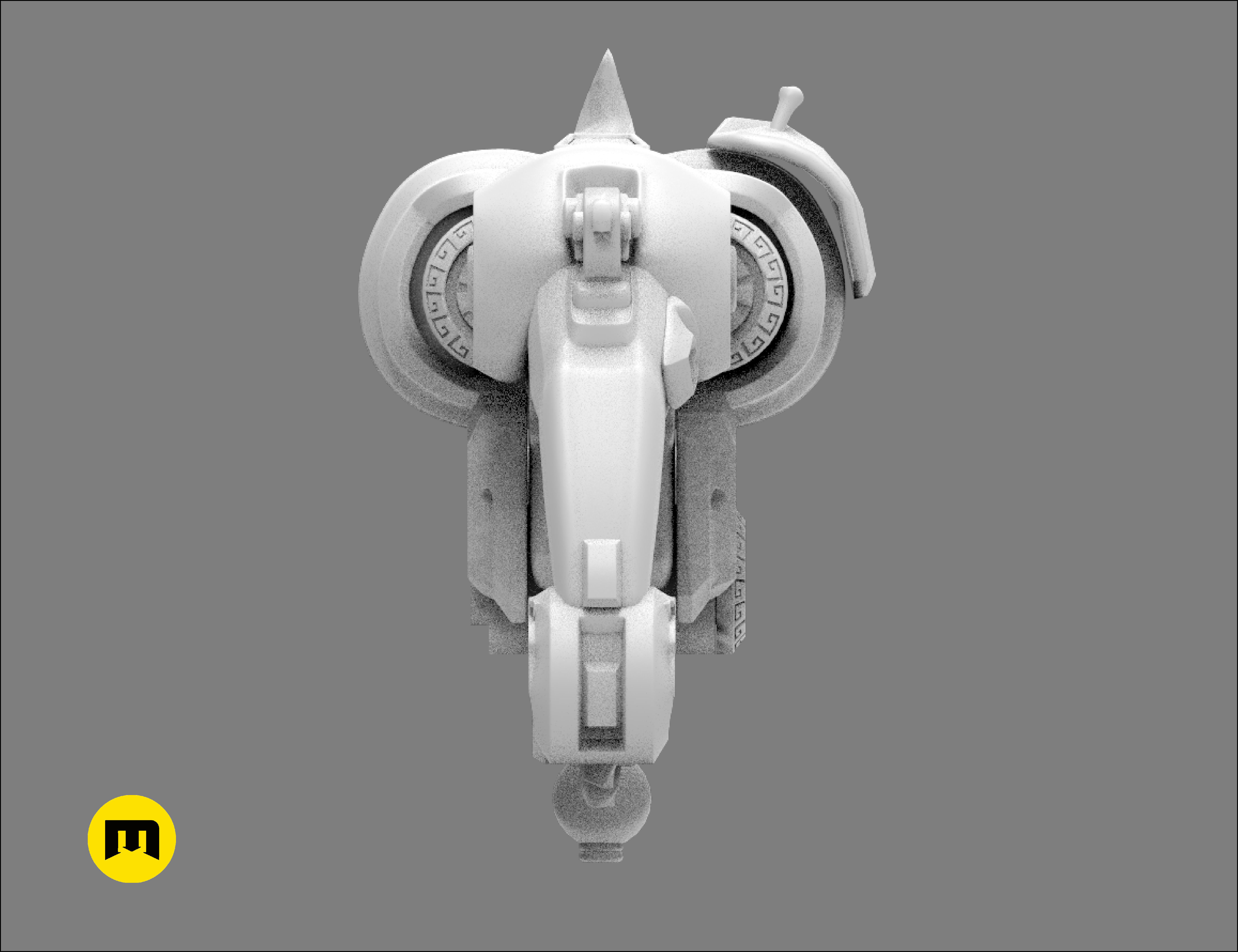 Overwatch Roadhog Gun Bajie 3D print model_22