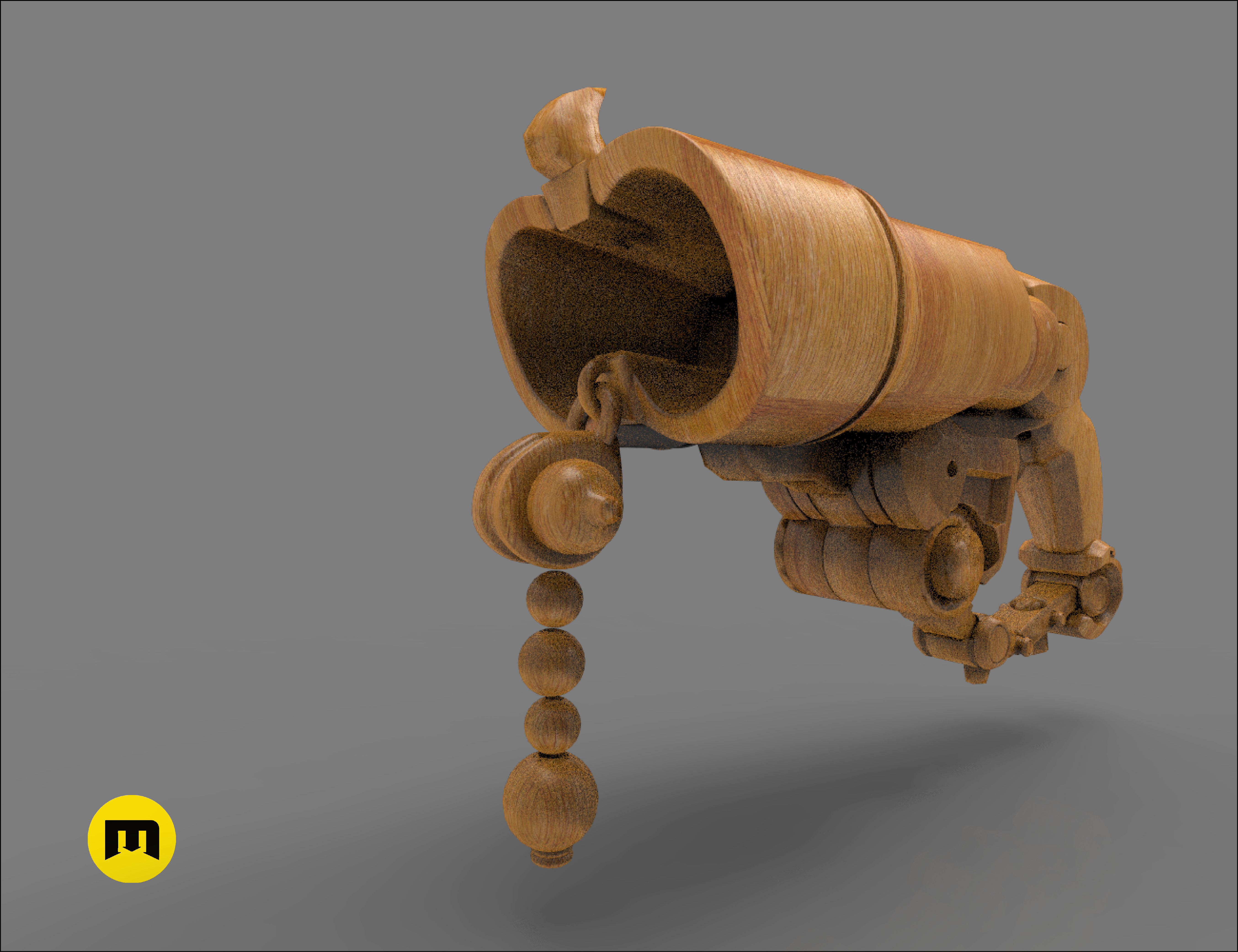 Overwatch Roadhog Gun Bajie 3D print model_4