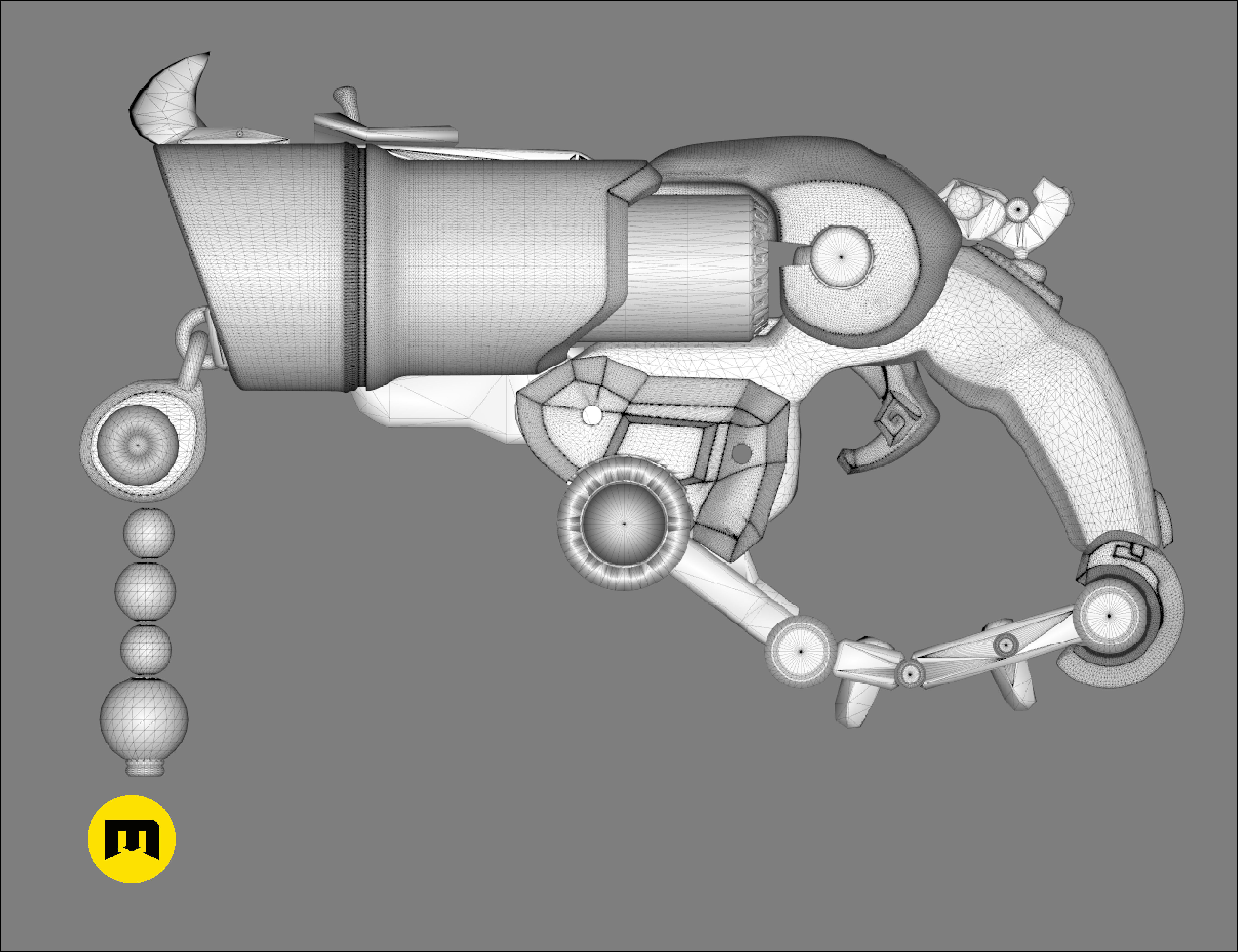 Overwatch Roadhog Gun Bajie 3D print model_38