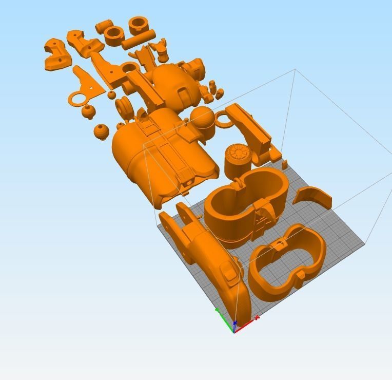 Overwatch Roadhog Gun Bajie 3D print model_14