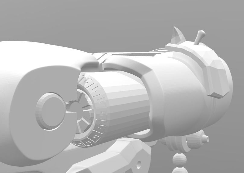 Overwatch Roadhog Gun Bajie 3D print model_13