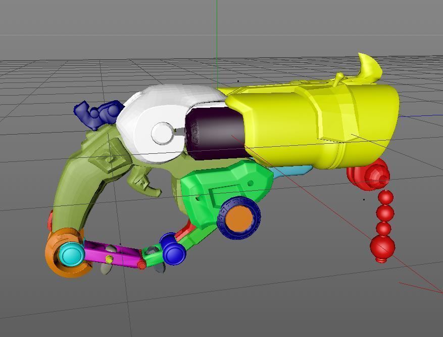 Overwatch Roadhog Gun Bajie 3D print model_17
