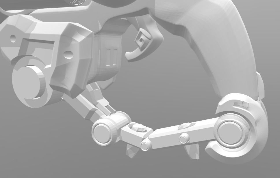 Overwatch Roadhog Gun Bajie 3D print model_11