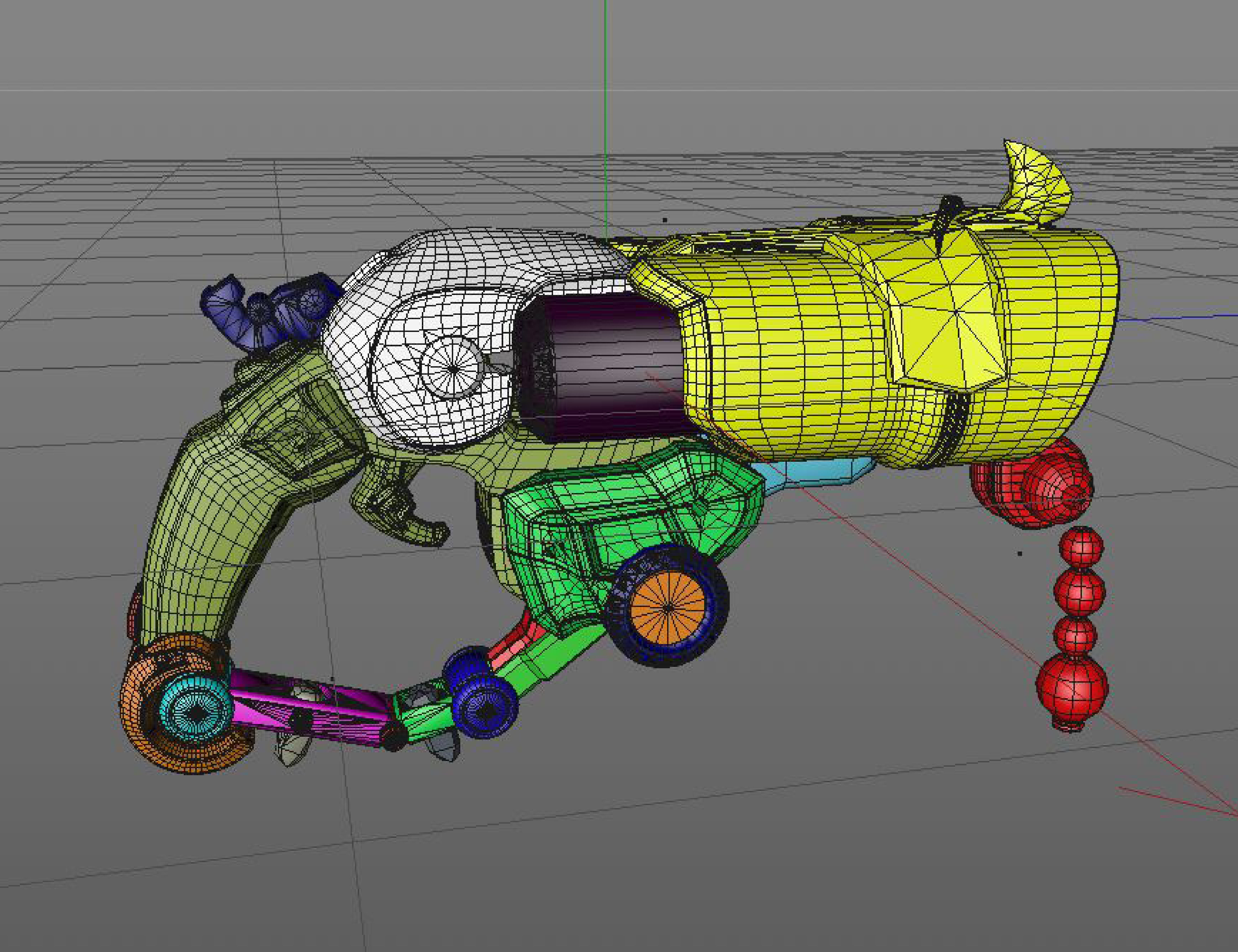 Overwatch Roadhog Gun Bajie 3D print model_18