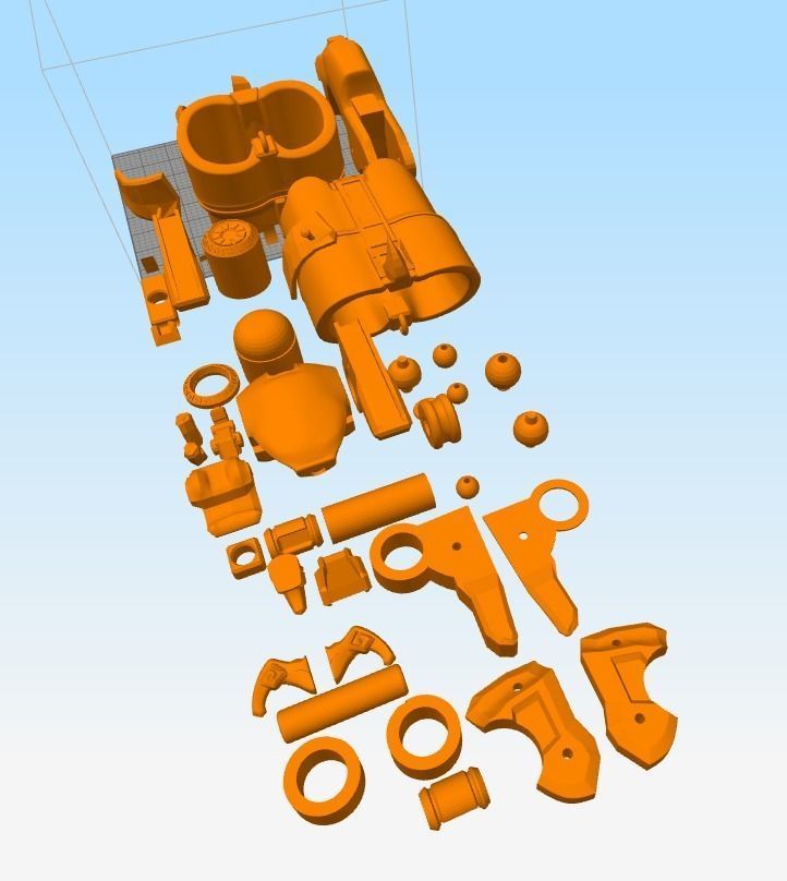 Overwatch Roadhog Gun Bajie 3D print model_15