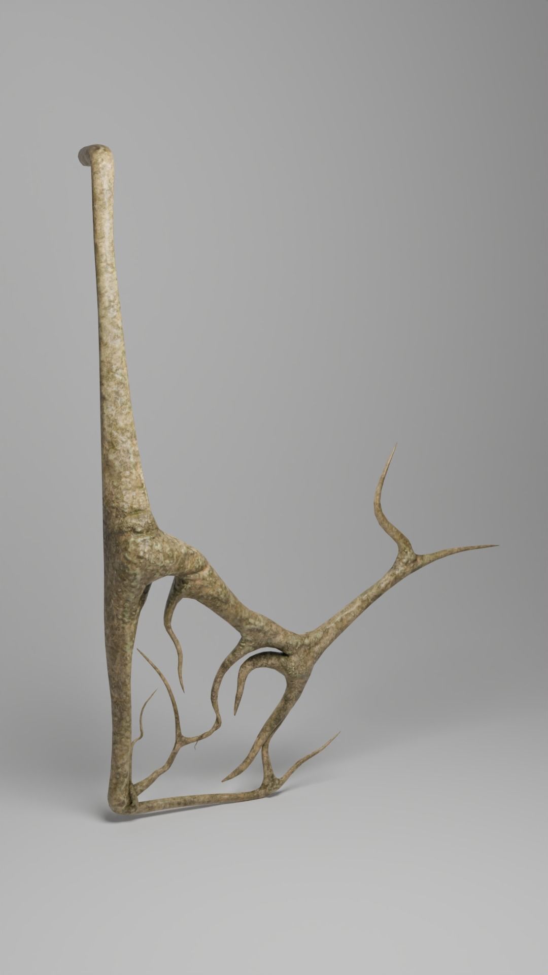 Roots or Vines Pack and 3D printable STL Low-poly 3D model_12