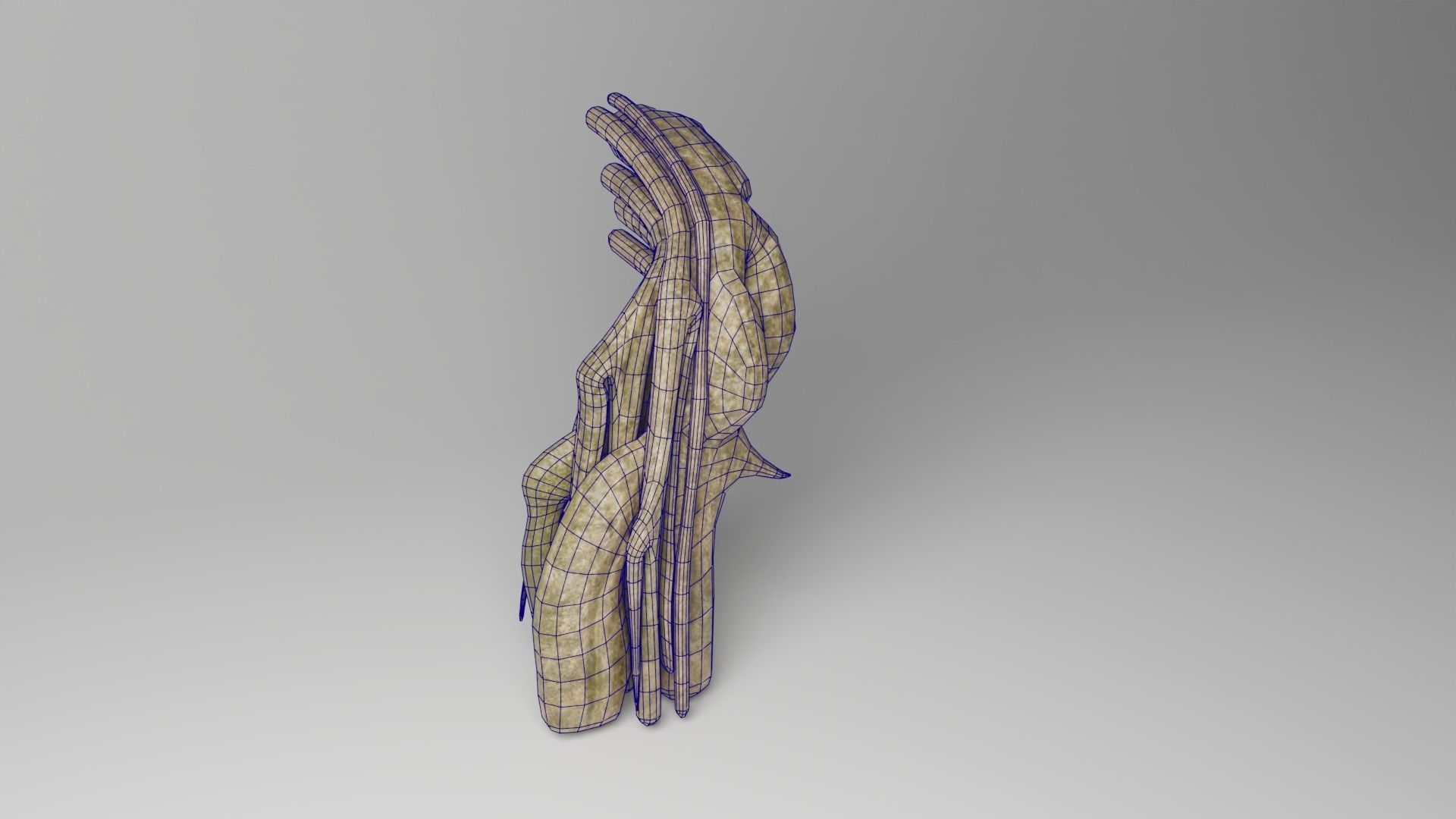 Roots or Vines Pack and 3D printable STL Low-poly 3D model_21