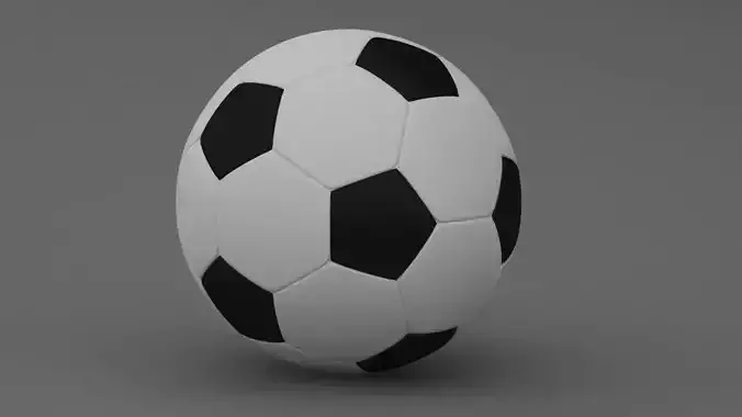 Football 3d Model soccer ball