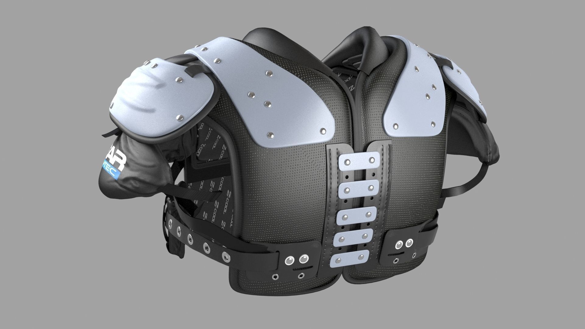Football Shoulder Pad 3D model CGTrader
