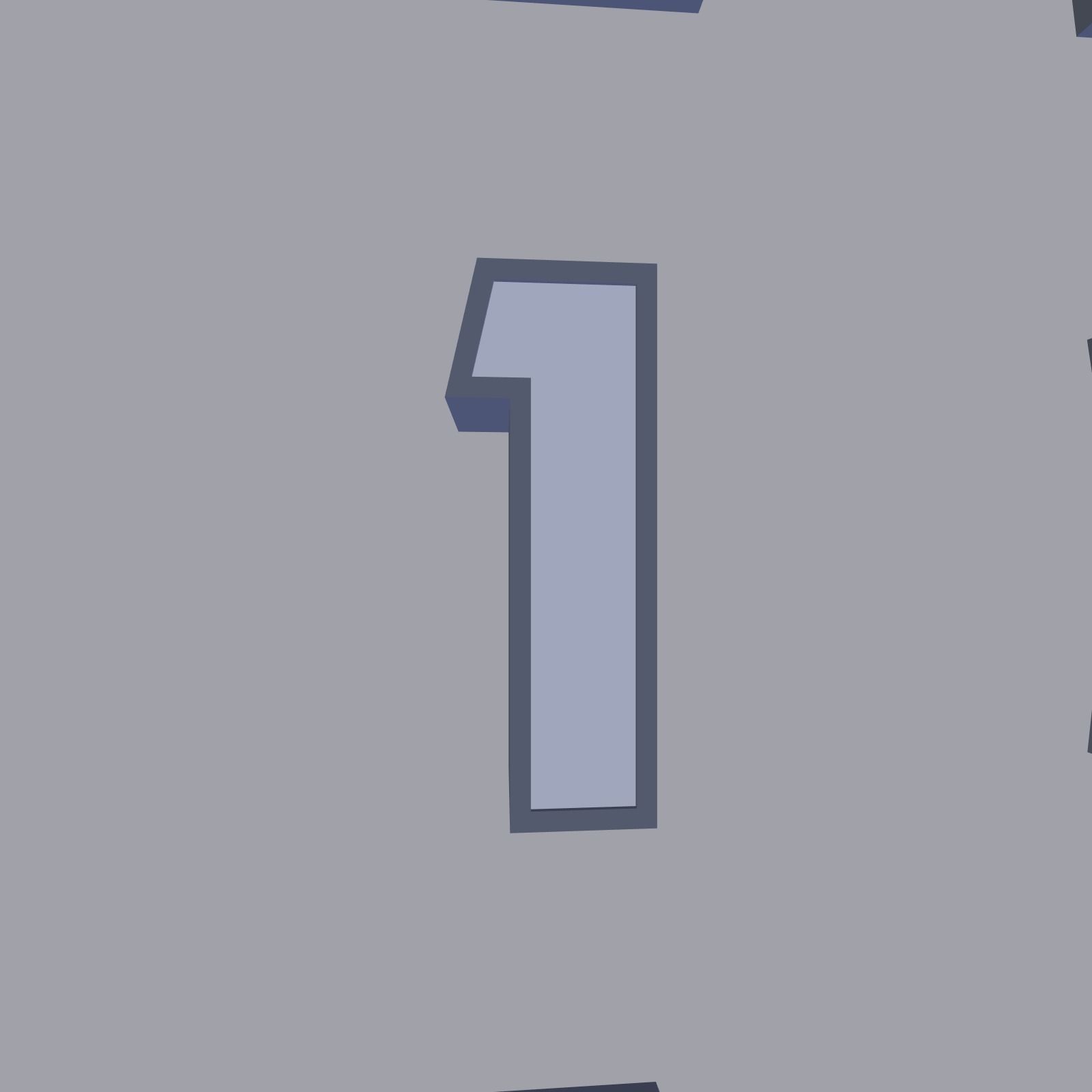 Alphabet Low-poly 3D model_22