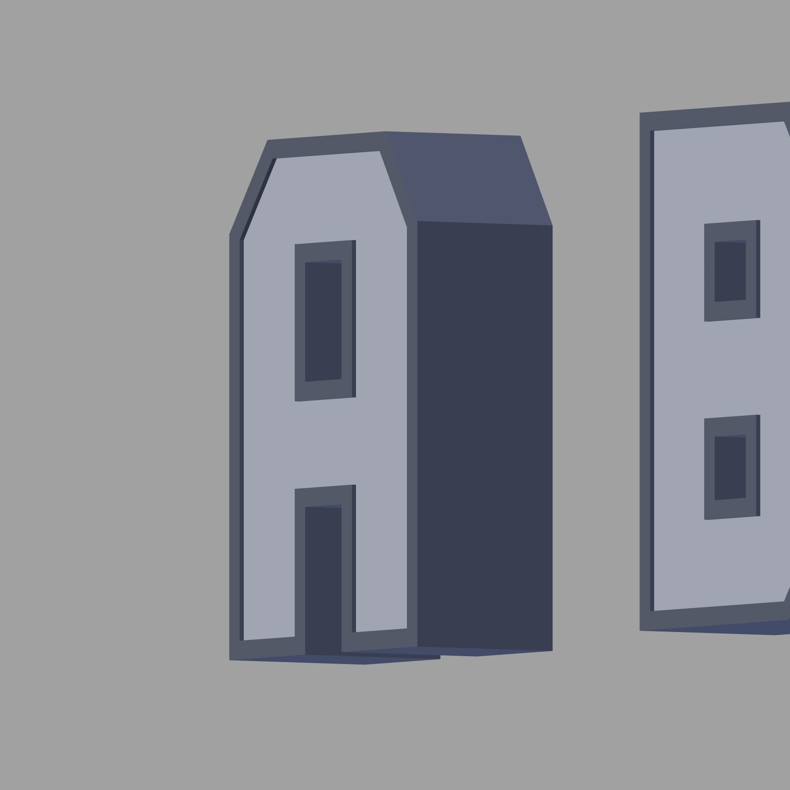 Alphabet Low-poly 3D model_12