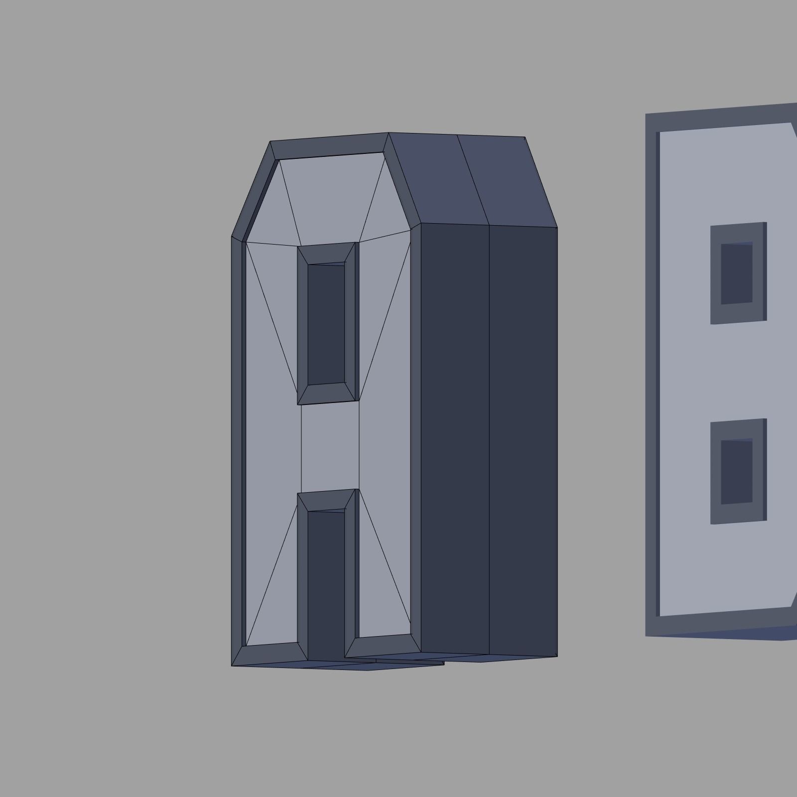 Alphabet Low-poly 3D model_11