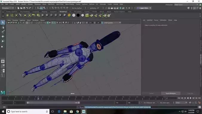 Robo-Abraham Lincoln Girl Version Free 3D model