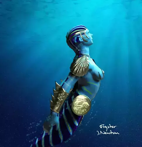 Battle Mermaid 3D model