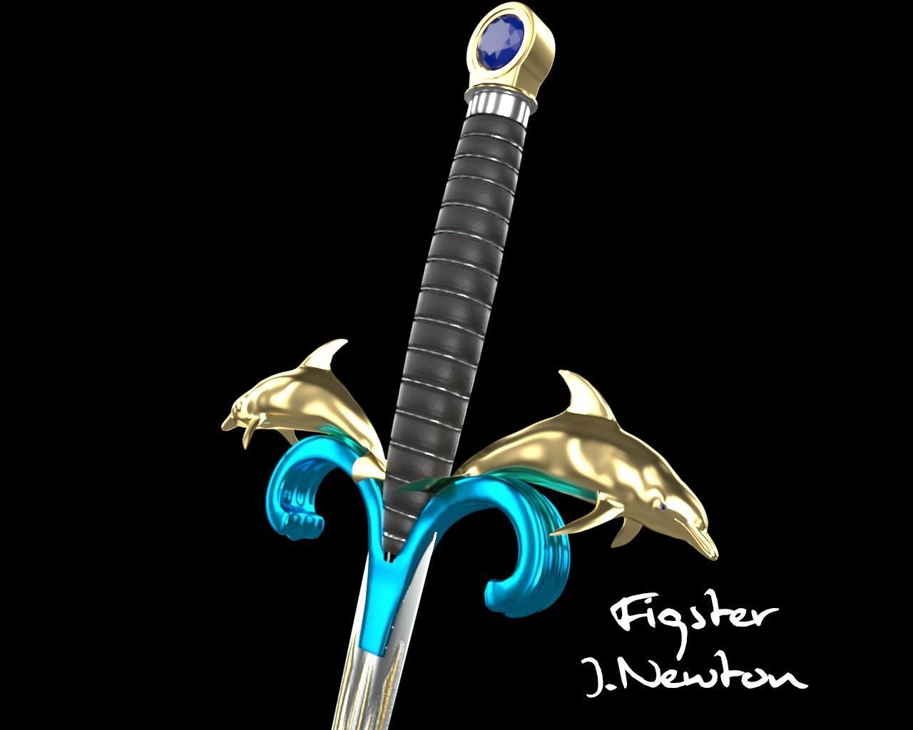 Battle Mermaid 3D model_21