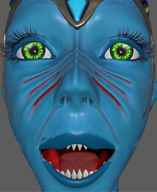 Battle Mermaid 3D model_19