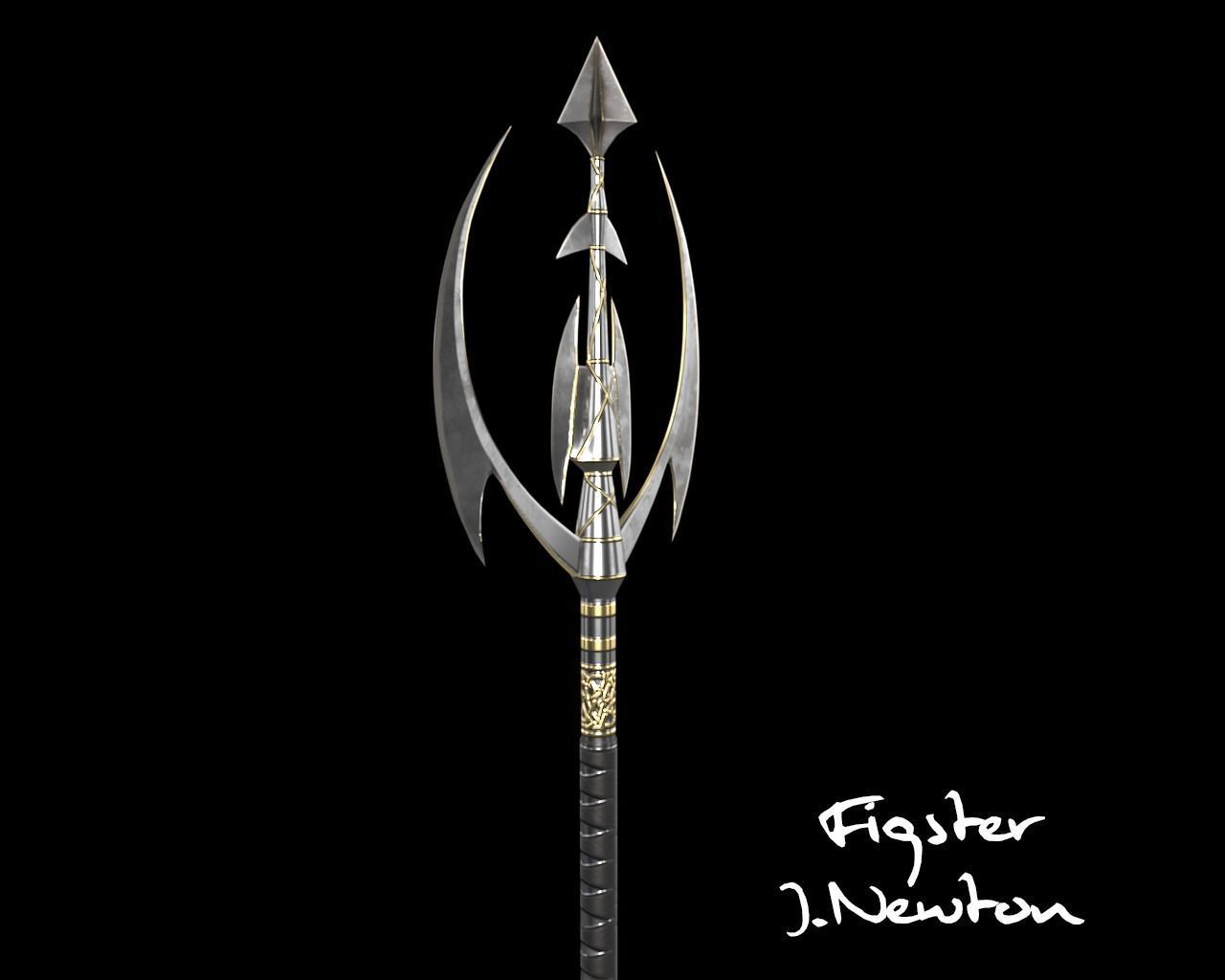 Battle Mermaid 3D model_22