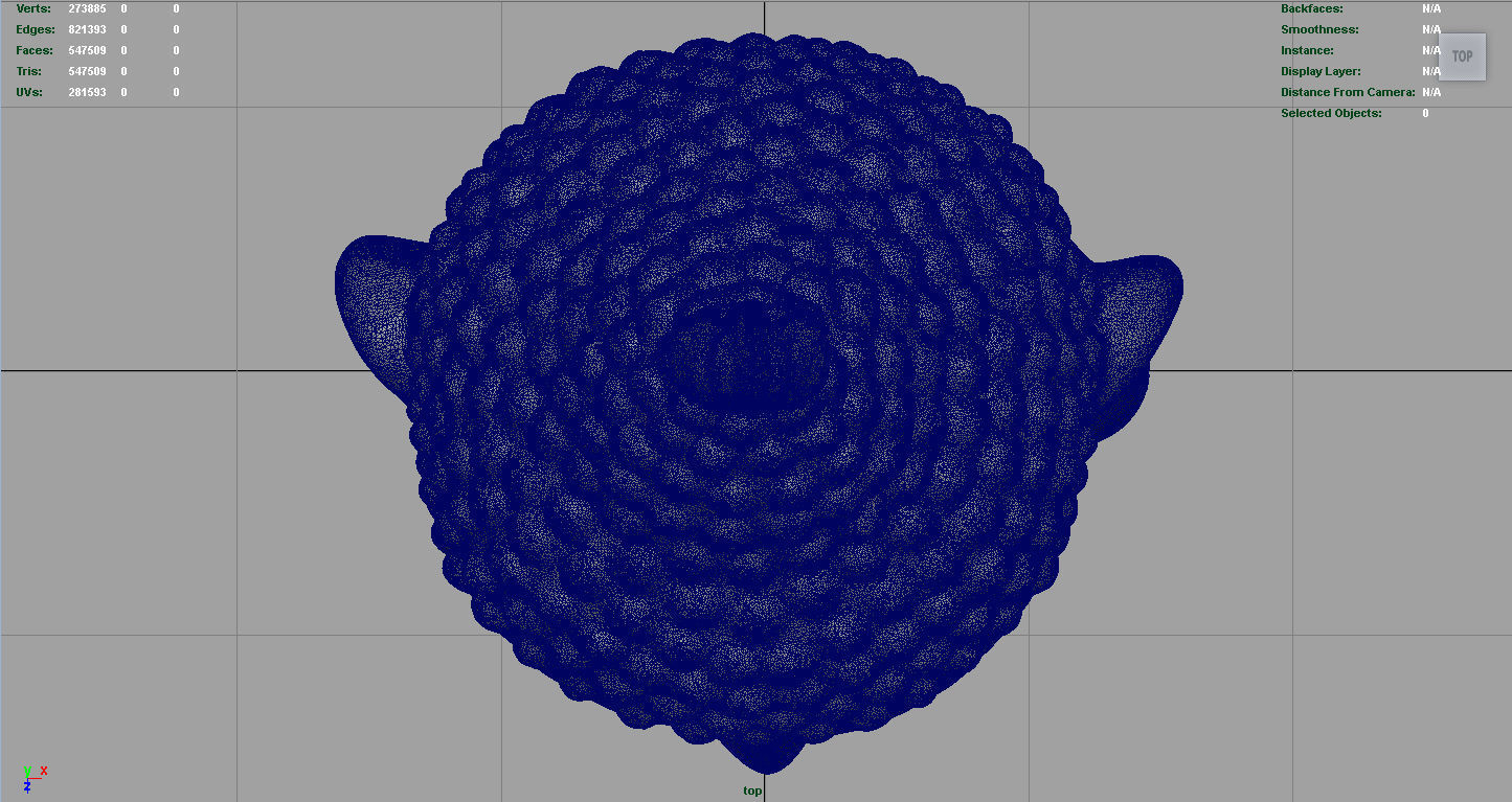 Vintage buddha head Low-poly 3D model_10